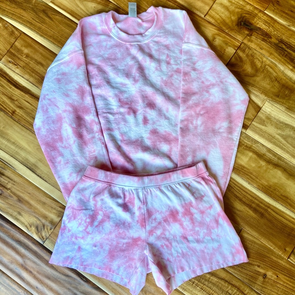 Custom Tie Dye Sweat Shorts | Matching Set - Picture 3 of 15